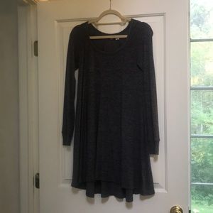 Charcoal heather grey casual dress